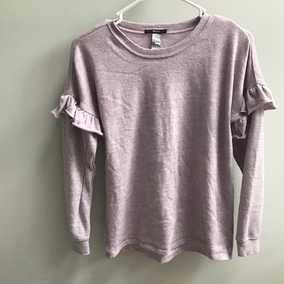 Forever 21 Ruffled Long-Sleeve Shirt - Picture 1 of 3